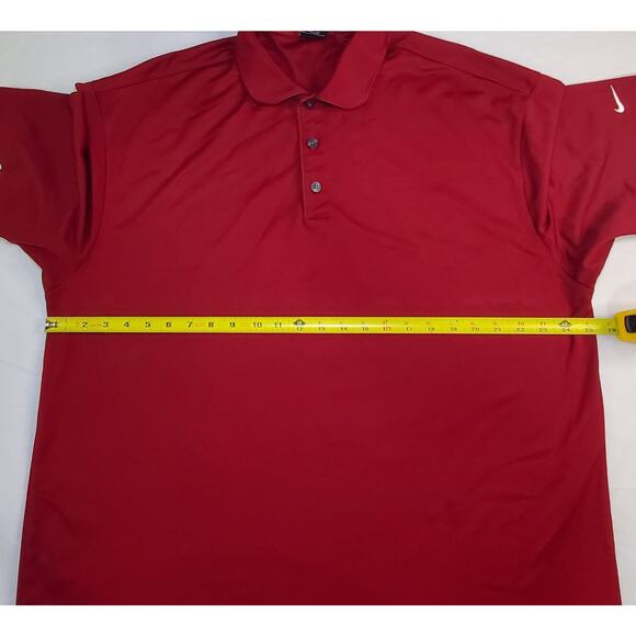 Nike Golf Size XXL Mens Polo Shirt Dri Fit Burgundy Casual Ca12 - Picture 3 of 6